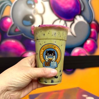 Mo'Tea & Banh Mi - Matcha green Milk Tea with boba - Sandwiches Near Me - Naperville, Illinois