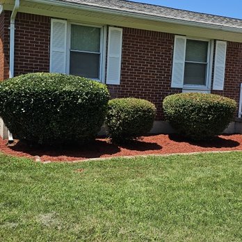 GB Lawn Service - Portsmouth mulched and trimmed bushes. - Lawn Services Near Me