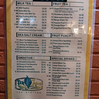 Tea Juice - Menu - Bubble Tea Near Me - San Carlos, California