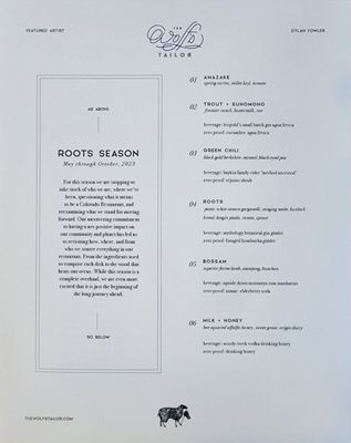 Menu photo 1 The Wolf's Tailor Denver, CO Menu photo 1 The Wolf's Tailor Denver, CO
