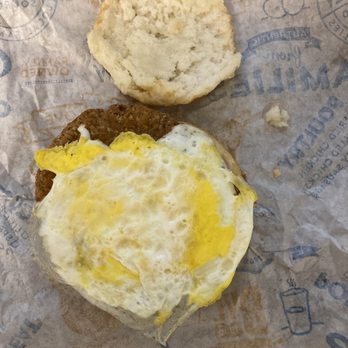 Biscuitville - Inside steak and egg sandwich - Breakfast & Brunch Near Me - Greenville, North Carolina Biscuitville - Inside steak and egg sandwich - Breakfast & Brunch Near Me - Greenville, North Carolina