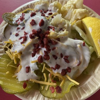 Cook's Fish Barn - Salad from the buffet salad bar. - Seafood Near Me - Comanche, Texas