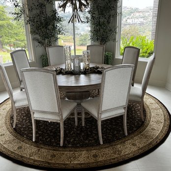 Home Decor Fine Rugs - Our dining room rug. So happy with AMIR's help on this. It turned out perfect. - Carpet Cleaning Near Me - San Diego, California Home Decor Fine Rugs - Our dining room rug. So happy with AMIR's help on this. It turned out perfect. - Carpet Cleaning Near Me - San Diego, California