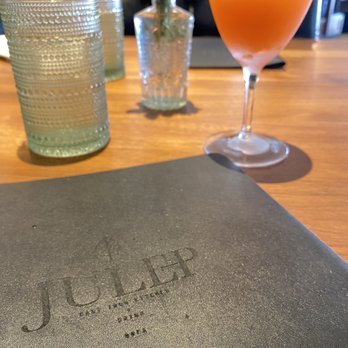 Julep Cast Iron Kitchen + Drink - The paper plane cocktail - New American Near Me - Brea, California