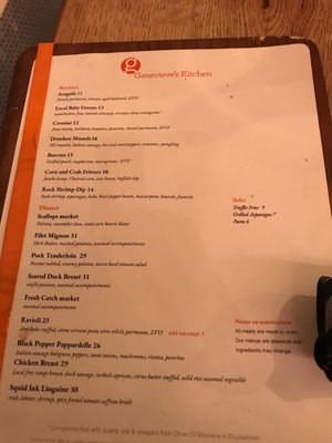 Menu photo 1 Genevieve's Kitchen Doylestown, PA