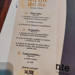 D'Platos - Menu of the Day
