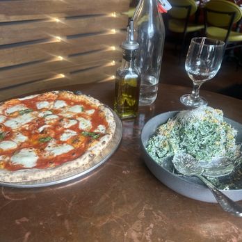 Lolita's Pizza - Margherita pizza and kale salad - Salad Near Me - Poughkeepsie, New York