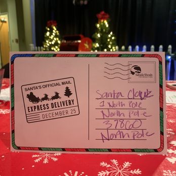 Saluda Shoals Park - Writing letters to Santa station at Saluda Shoals Christmas lights - Parks Near Me - Columbia, South Carolina Saluda Shoals Park - Writing letters to Santa station at Saluda Shoals Christmas lights - Parks Near Me - Columbia, South Carolina