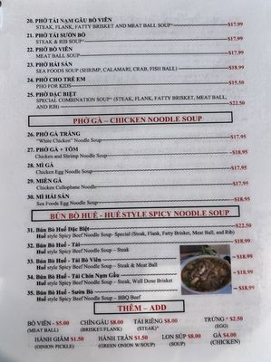 Menu photo 6 Pho Thin Hanoi San Leandro, CA