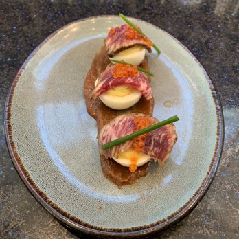 The Office Bar - DEVILED "STEAK & EGGS" - Sports Bars Near Me - Atlanta, Georgia