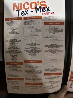 Menu photo 2 Nico's Tex Mex Richardson, TX Menu photo 2 Nico's Tex Mex Richardson, TX