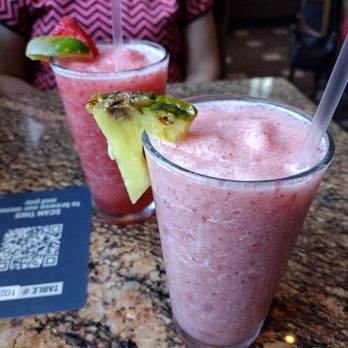 BJ's Restaurant & Brewhouse - Frozen berry colada and strawberry limeade - Pizza Near Me - Norman, Oklahoma BJ's Restaurant & Brewhouse - Frozen berry colada and strawberry limeade - Pizza Near Me - Norman, Oklahoma