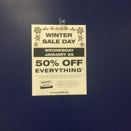 Weds Jan 25-everything is 50% off!