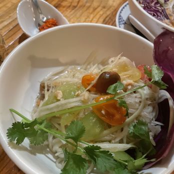 Bida Manda - Green Papaya Salad Dinner - Laotian Near Me - Raleigh, North Carolina