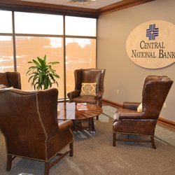 Central National Bank - Waiting area in the executive lending suite.