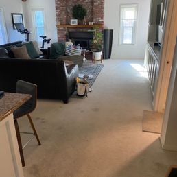 Old white carpet is out! Old white carpet is out!