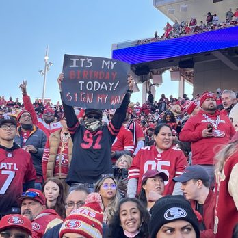 Levi's Stadium - Birthday boy on his (actual) birthday at a Niner game! - Stadiums & Arenas Near Me - Santa Clara, California