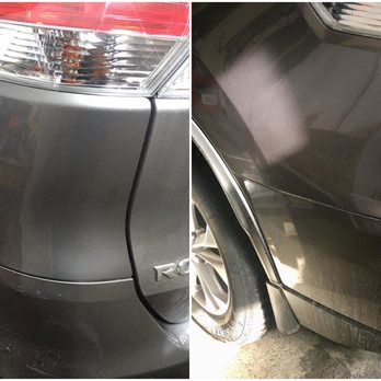 Atlantic Dent Repair - Paintless Dent Repair on a Nissan Rogue 1/4 Panel - Mobile Dent Repair Near Me Atlantic Dent Repair - Paintless Dent Repair on a Nissan Rogue 1/4 Panel - Mobile Dent Repair Near Me
