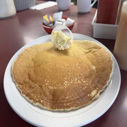 Stockpot Restaurant - My side pancake with some homemade syrups available