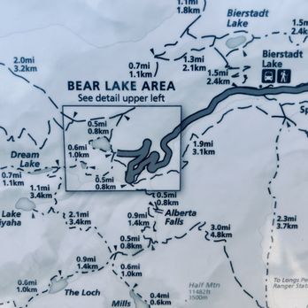Bear Lake - Bear Lake Area Map - Hiking Near Me - Estes Park, Colorado