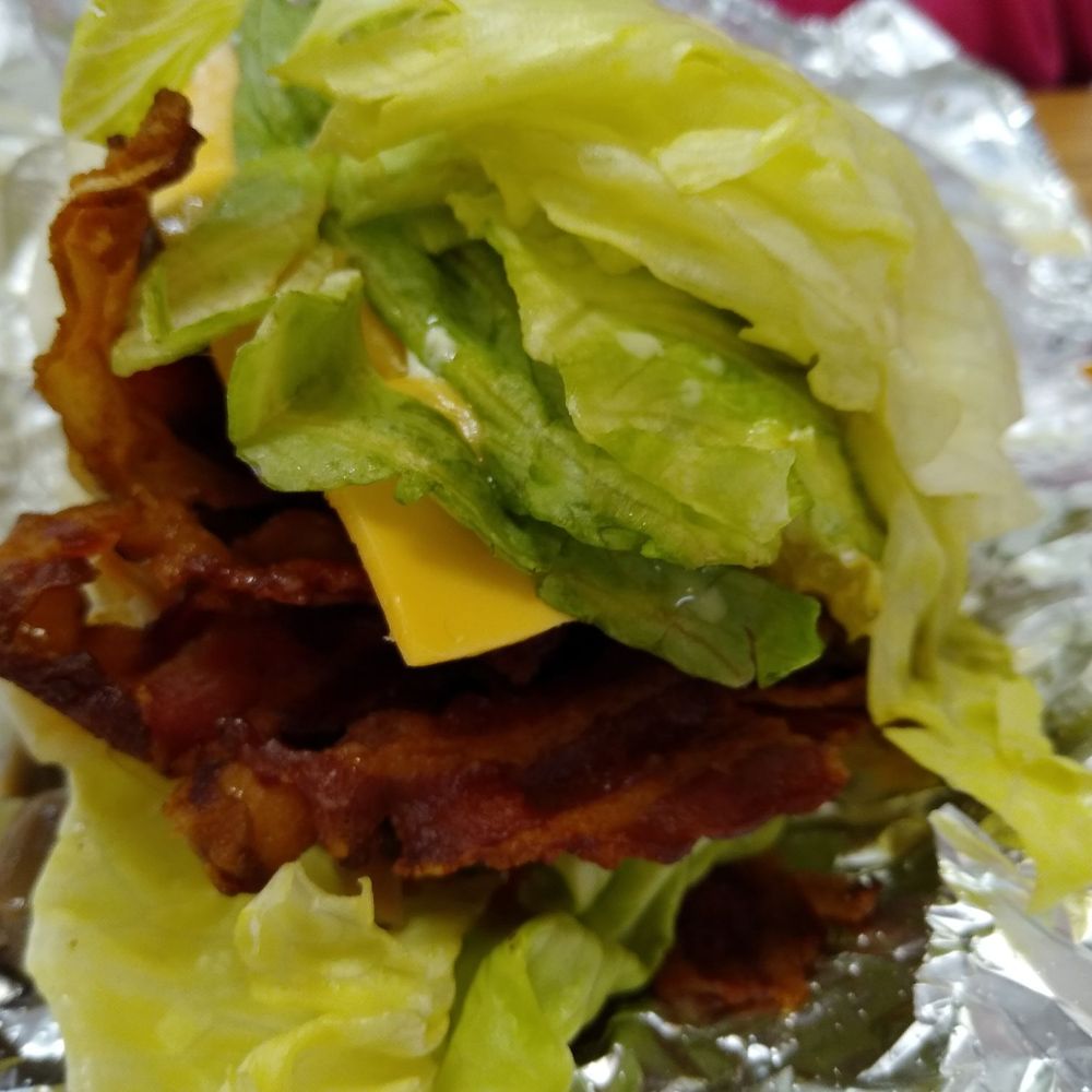 Five Guys - a bacon, lettuce, and cheese sandwich - Fast Food Near Me - Downingtown, Pennsylvania Five Guys - a bacon, lettuce, and cheese sandwich - Fast Food Near Me - Downingtown, Pennsylvania