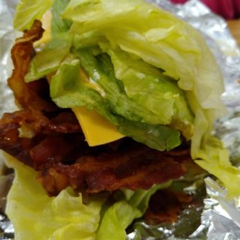 Five Guys - a bacon, lettuce, and cheese sandwich - Fast Food Near Me - Downingtown, Pennsylvania