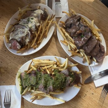Steak Easy - House 8oz Sirloin Cap Steak Frites $25  Mushroom Bordelaise Sichuan Au Poivre Aji Limo Chimichurri - Steakhouses Near Me - Seattle, Washington