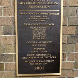 Cass County Courthouse - Building plaque