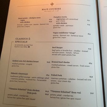 Restaurant Führich - Menu 7/2026 - Austrian Near Me - Vienna, 9
