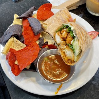 Turning Point - Nashville Hot Honey Chicken Wrap - Breakfast & Brunch Near Me - Hoboken, New Jersey