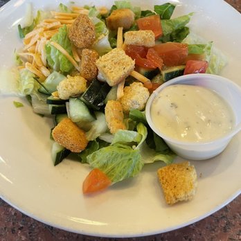Shari's Cafe and Pies - Side salad (very sad, not good ranch) - American Near Me - Meridian, Idaho Shari's Cafe and Pies - Side salad (very sad, not good ranch) - American Near Me - Meridian, Idaho