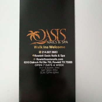 Oasis Nail Spa - Nail Technicians Near Me - Rowlett, Texas Oasis Nail Spa - Nail Technicians Near Me - Rowlett, Texas