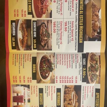 Carnitas Al Estilo Michoacan - Menu - Mexican Near Me - Ontario, California