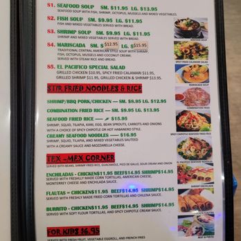 El Pacifico - Menu 2 - Seafood Near Me - Pasadena, Texas El Pacifico - Menu 2 - Seafood Near Me - Pasadena, Texas