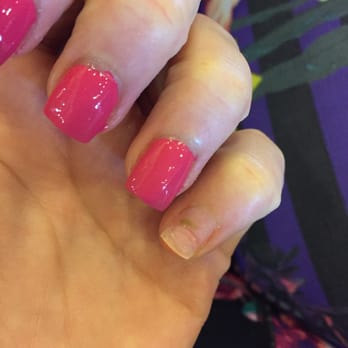 Happy Nails - I allowed him to do the rest of the nails but I should have just had him stop right then and there. - Nail Salons Near Me - Logan, Utah