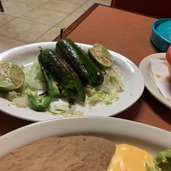 Eva's Mexican Grill - grilled jalapeños!! - Tex-Mex Near Me - Spring, Texas