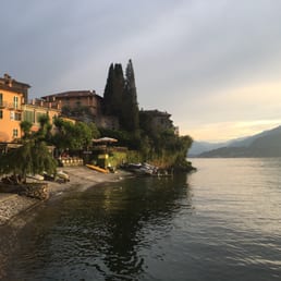 View from Patio looking towards Varenna harbour. Plus Gnocchi & Tagliatelle View from Patio looking towards Varenna harbour. Plus Gnocchi & Tagliatelle