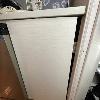 Yanez Stone Design - Right side of door does not line up to your wall so there is a huge gap - Countertop Installation Near Me - Huntington Station, New York Yanez Stone Design - Right side of door does not line up to your wall so there is a huge gap - Countertop Installation Near Me - Huntington Station, New York