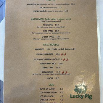 Lucky Pig - Menu 10/20/2024 - Korean Near Me - Whittier, California Lucky Pig - Menu 10/20/2024 - Korean Near Me - Whittier, California