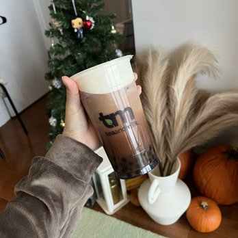 Tea and Milk - Cocoa Oolong Milk Tea with Signature Cream - Bubble Tea Near Me - Astoria, New York Tea and Milk - Cocoa Oolong Milk Tea with Signature Cream - Bubble Tea Near Me - Astoria, New York