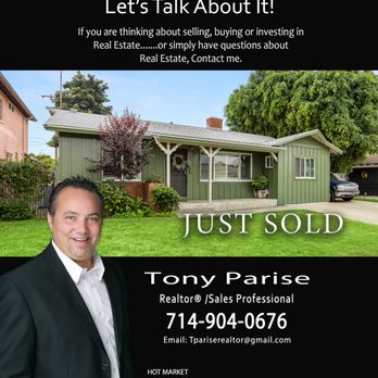 Tony Parise - Realtor - City of Santa Fe Springs - Real Estate Agents Near Me - Fullerton, California Tony Parise - Realtor - City of Santa Fe Springs - Real Estate Agents Near Me - Fullerton, California