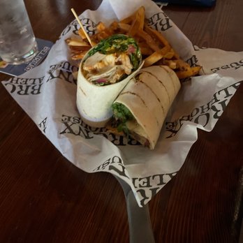 Bronx Alehouse - Grilled chicken Chipotle Wrap Sandwich with fries - American Near Me - Bronx, New York Bronx Alehouse - Grilled chicken Chipotle Wrap Sandwich with fries - American Near Me - Bronx, New York