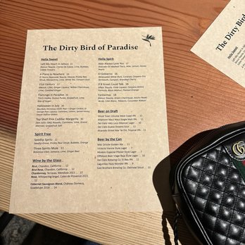 The Dirty Bird Lounge - Menu - Lounges Near Me - Hayward, California