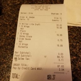 the receipt