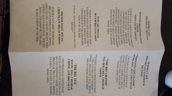 Menu photo 7 Fedora Bistro and Cafe Lawrence Township, NJ