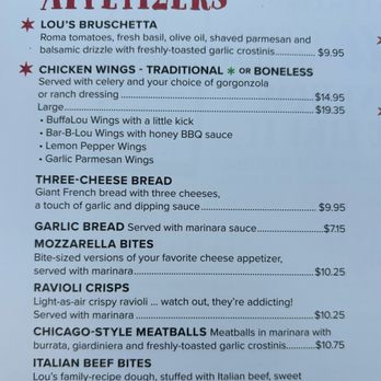Lou Malnati's Pizzeria - Appetizer menu June 2025 ($5 during happy hour) - Pizza Near Me - Evanston, Illinois Lou Malnati's Pizzeria - Appetizer menu June 2025 ($5 during happy hour) - Pizza Near Me - Evanston, Illinois