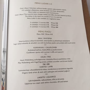 Ravintola Ragu - Menu options #2 and 3. Surprise menu 3-5 course meal. Or 4 course menu. - Scandinavian Near Me - HELSINKI, 18 Ravintola Ragu - Menu options #2 and 3. Surprise menu 3-5 course meal. Or 4 course menu. - Scandinavian Near Me - HELSINKI, 18