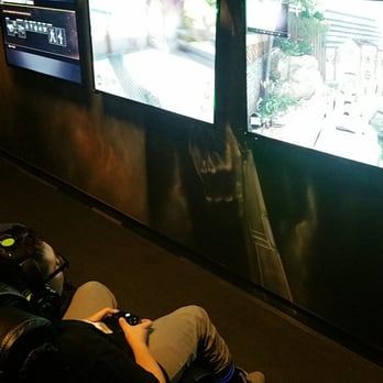 GLO Mini Golf - My son and friend having fun in the Xbox Room @GloMiniGolf - Mini Golf Near Me - Riverside, California