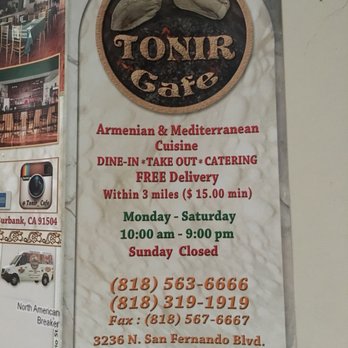 Tonir Cafe - Mediterranean Near Me - Burbank, California Tonir Cafe - Mediterranean Near Me - Burbank, California