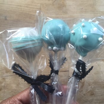 Scrumpoptious - Vegan vanilla cake pops for a Breakfast at Tiffany's party. They were perfect and so delicious! - Bakeries Near Me Scrumpoptious - Vegan vanilla cake pops for a Breakfast at Tiffany's party. They were perfect and so delicious! - Bakeries Near Me